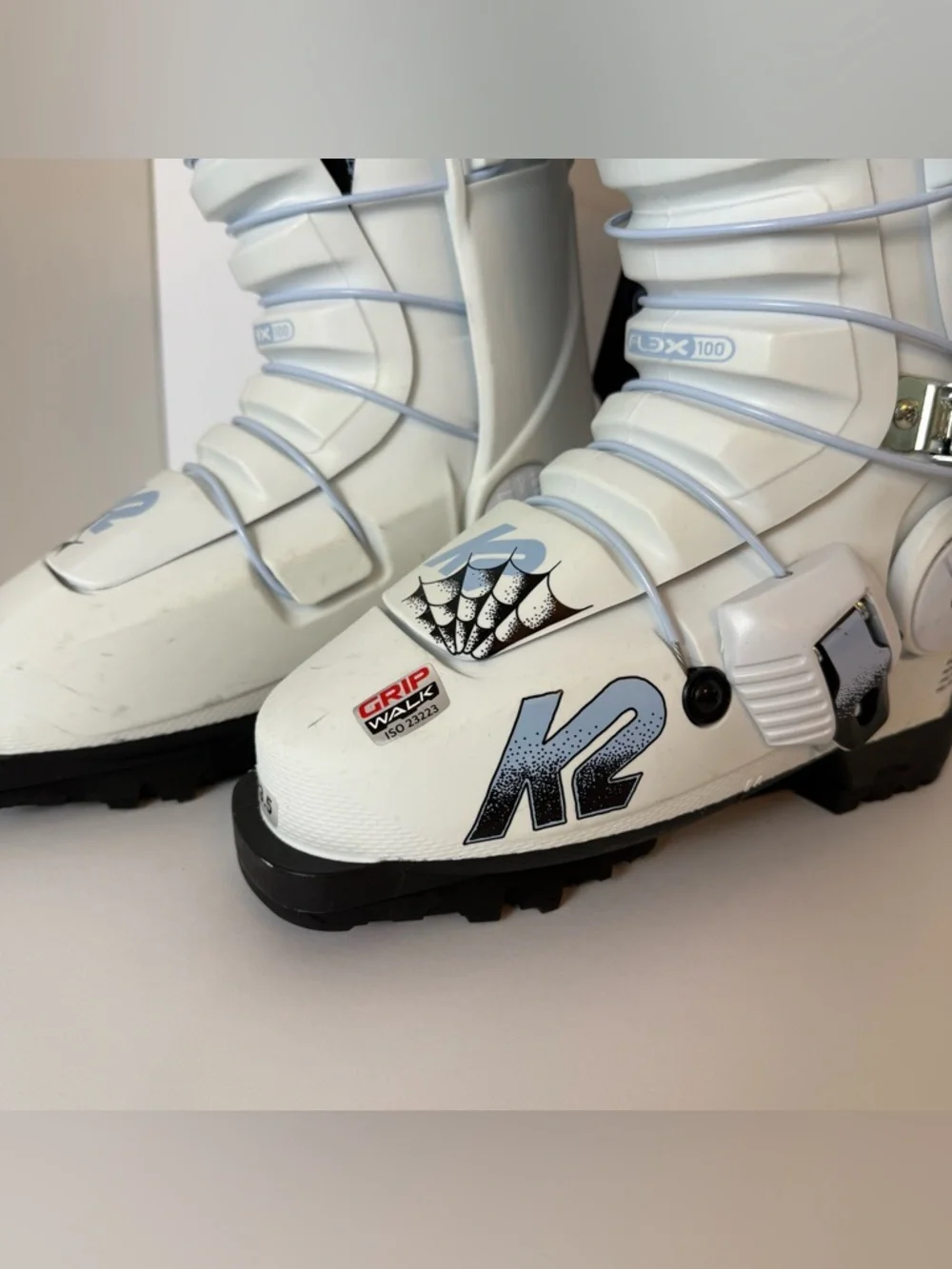 K2 White Revolver TBL Pro Ski Boots